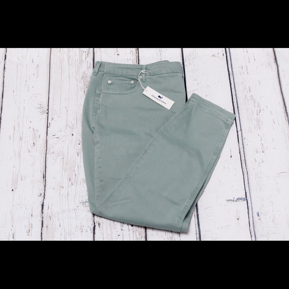 Vineyard Vines - Jamie Skinny Jeans - Sage Olive - NWT - 36 (22)